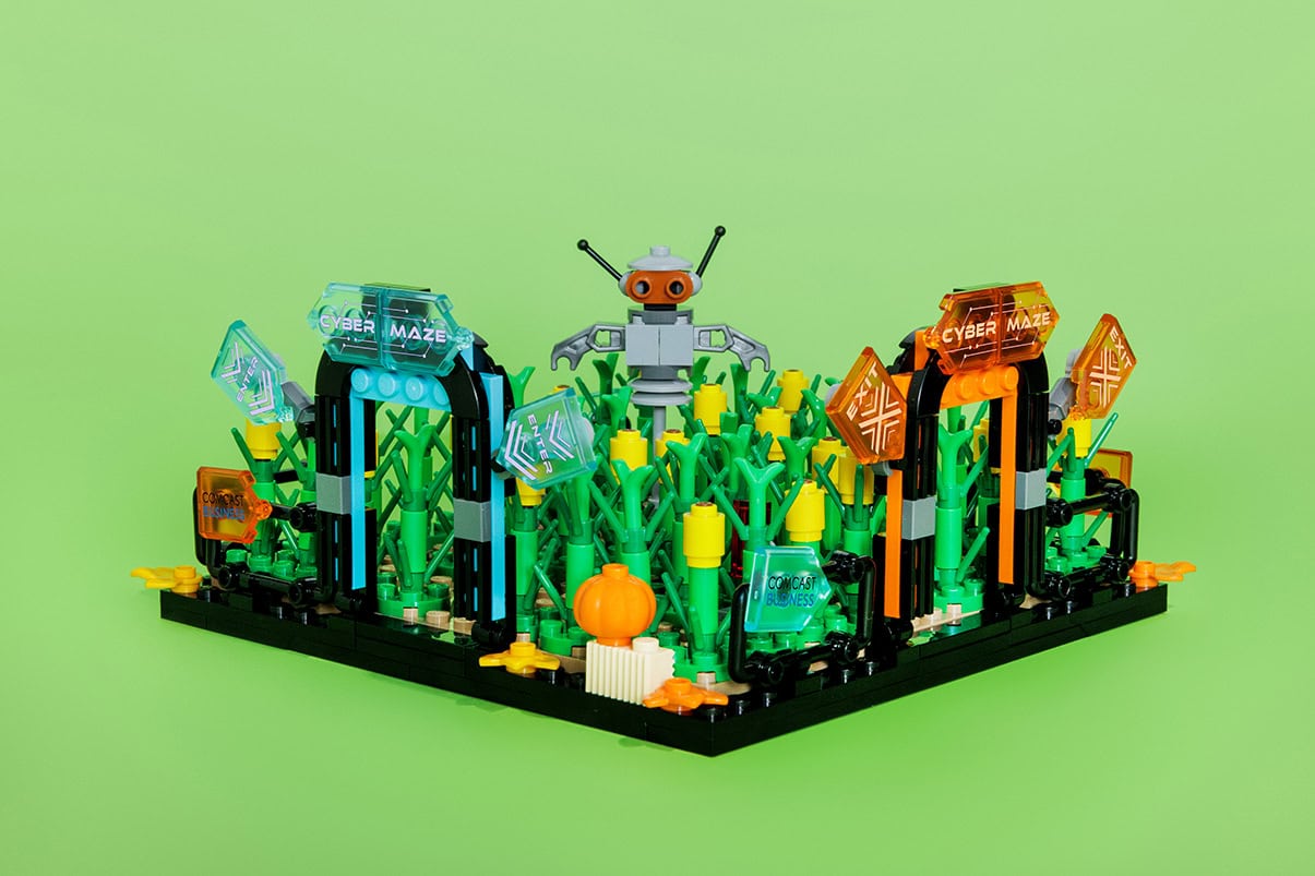 Creating the Comcast Business LEGO Corn Maze Project